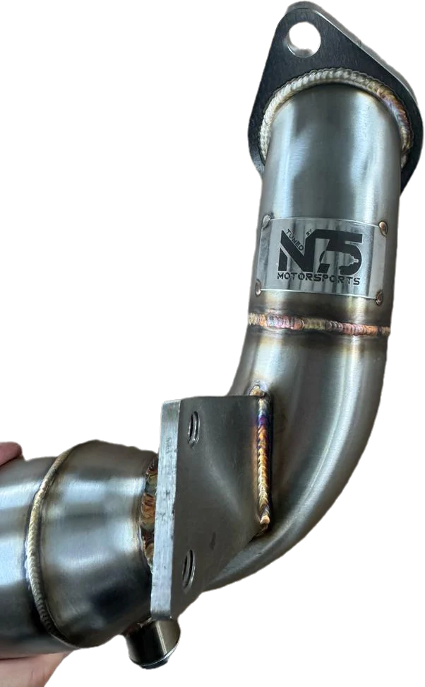 3.75"-2.5" Stainless Steel Catless Downpipe for 2.0T N Series Cars - Image 2