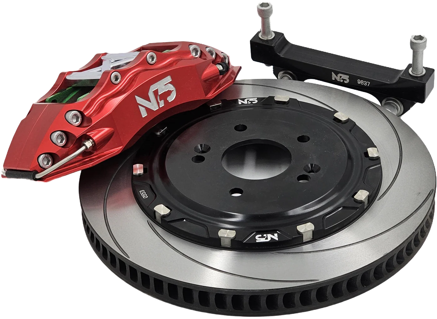 356mm Ultra Lightweight Racing Floating Rotor Brake Kit - 6 Piston (Endless Track Pads)