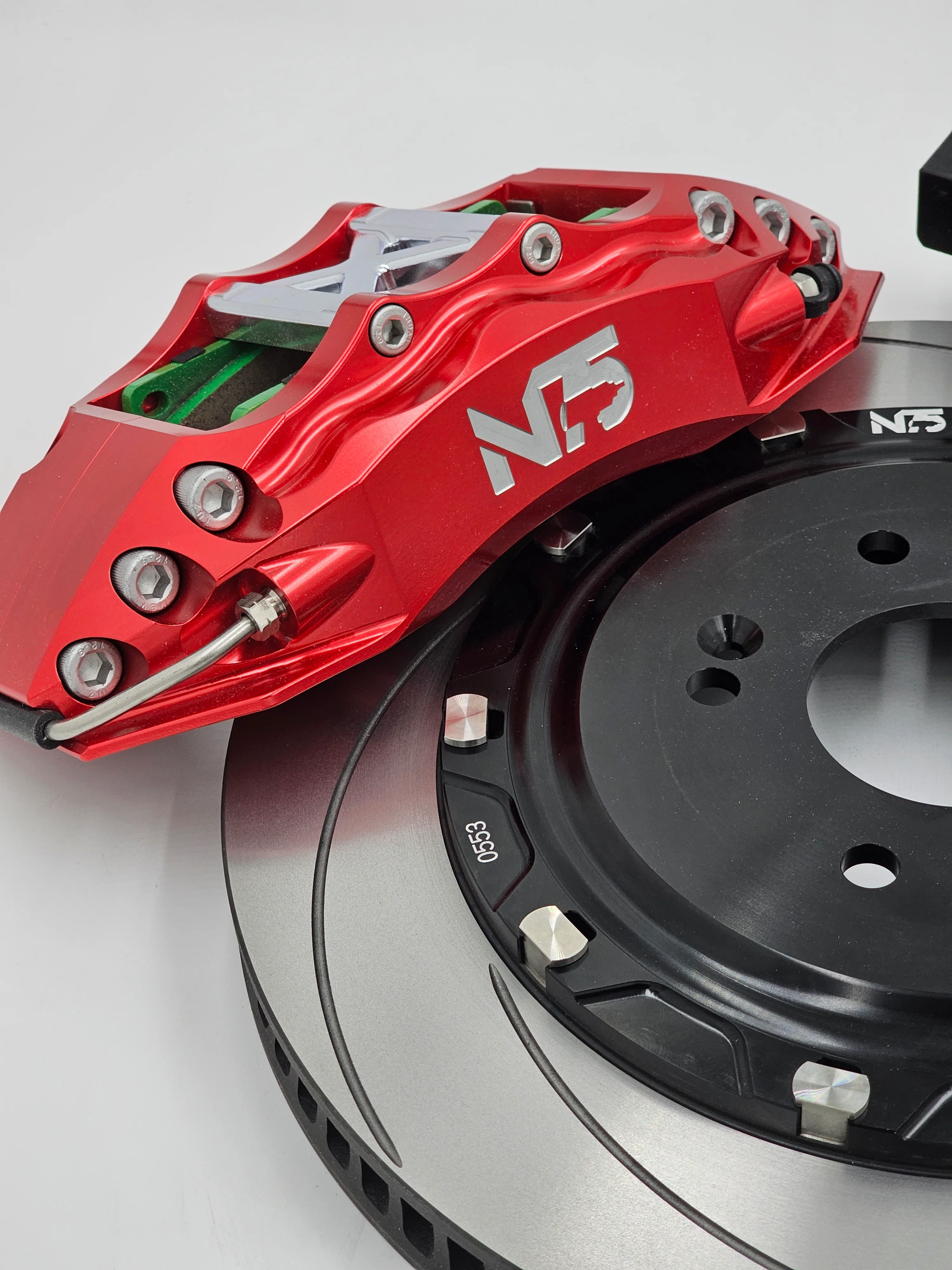 356mm Ultra Lightweight Racing Floating Rotor Brake Kit - 6 Piston (Endless Track Pads) - Image 4
