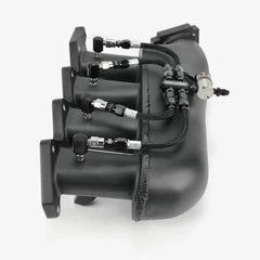 4 Cylinder Direct Port With Split Distribution Block & Low Elbow Nozzle Holders (Braided Hoses) - Image 3