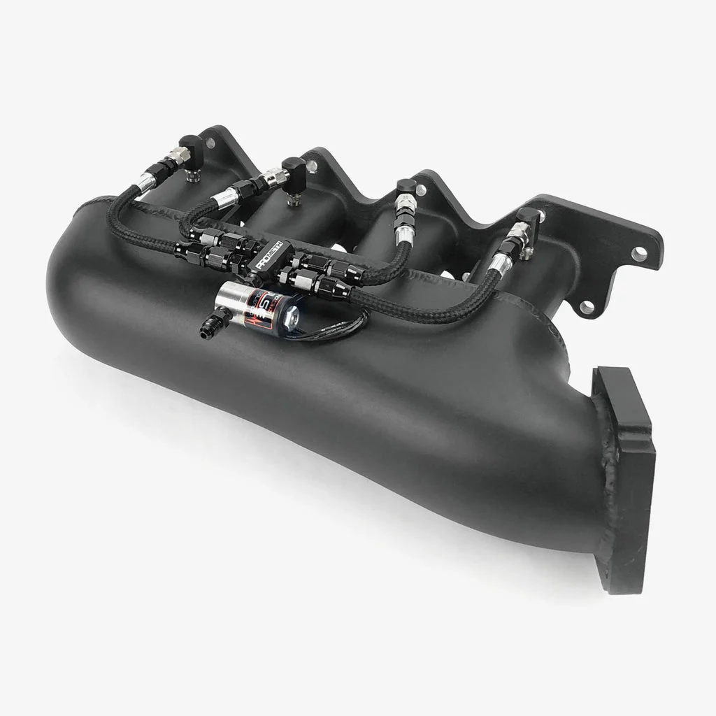4 Cylinder Direct Port With Split Distribution Block & Low Elbow Nozzle Holders (Braided Hoses) - Image 5