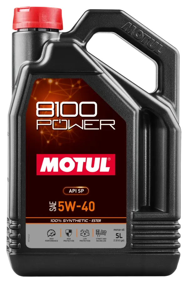 8100 Power Engine Oil with Ester 5w40 (Motul Sport replacement)