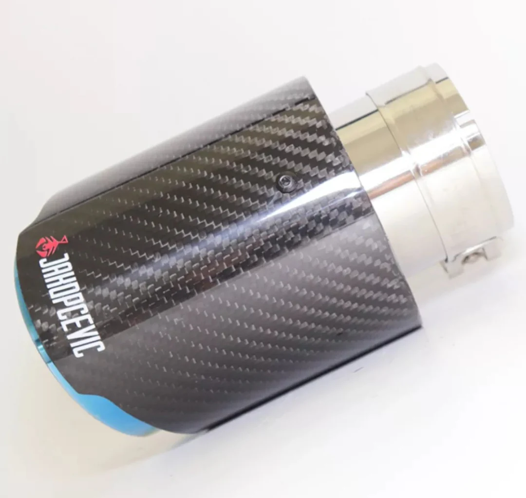 Carbon Fiber / Burnt or Black Exhaust tip 4.5" - Image 6