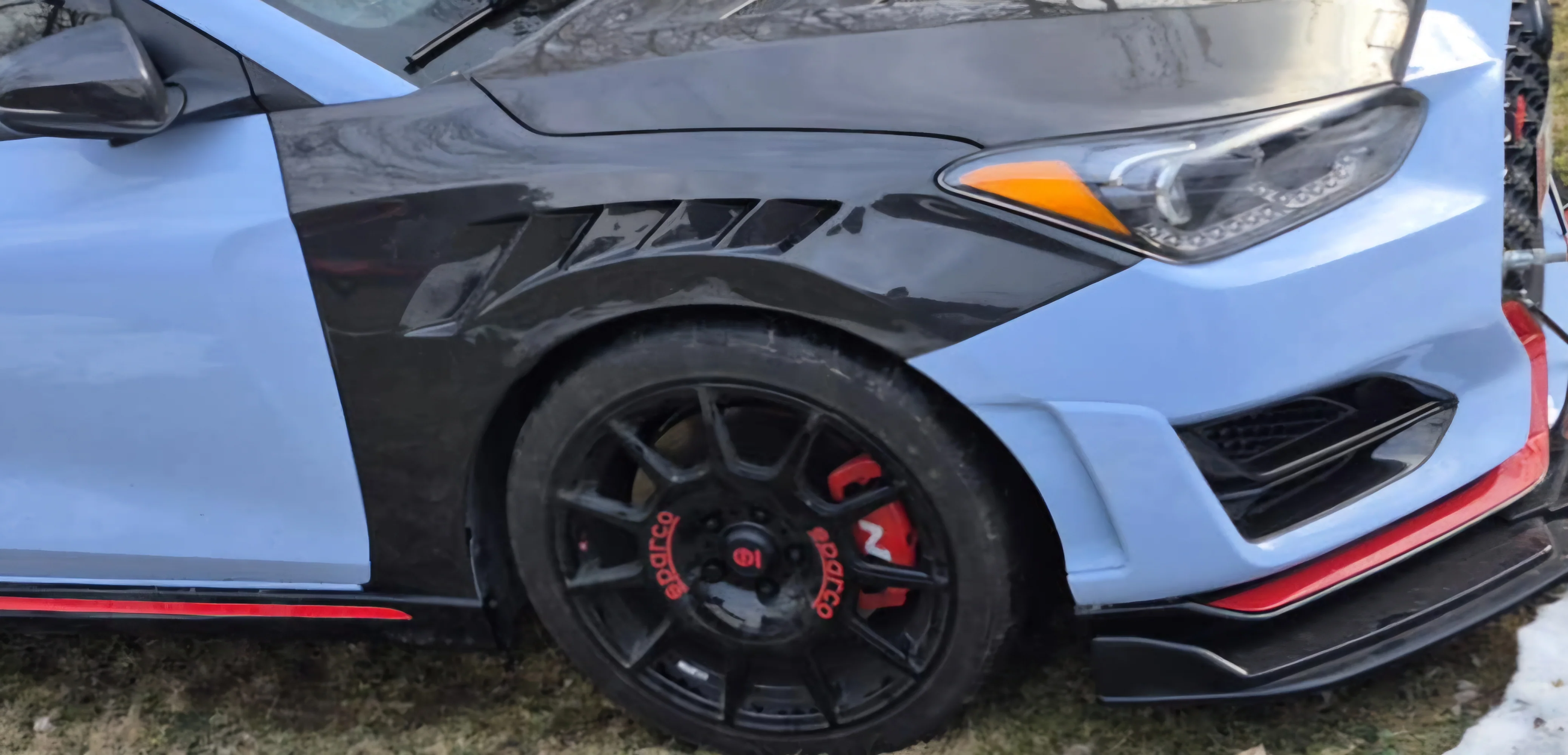 Carbon Fiber Vented Fenders (Veloster N - Veloster Turbo) JSN-JS - Image 3