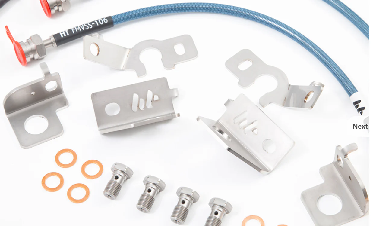 SS Braided Brake Line Front/Rear Set (Made in the UK) - Image 3