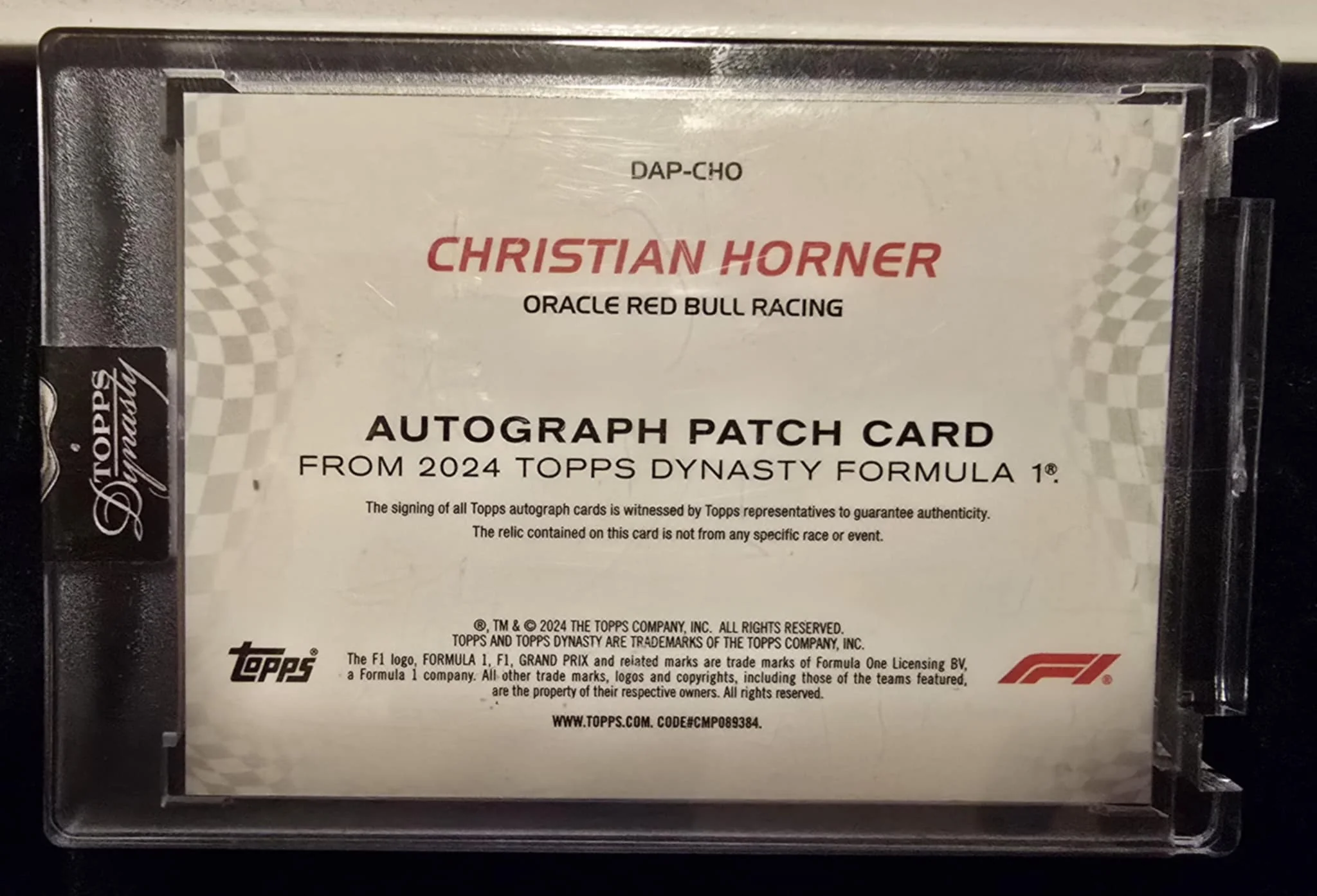 Topps Dynasty 2023 - Christian Horner #3/10 Autograph (Hand Signed Card)SSP - Image 2